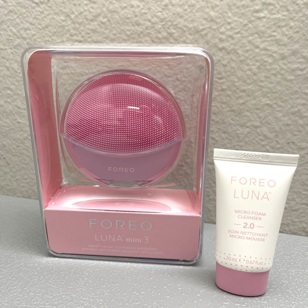 Facial Cleansing Brush for Deep Pore Cleansing - Mini Luna 3 Pearl Pink