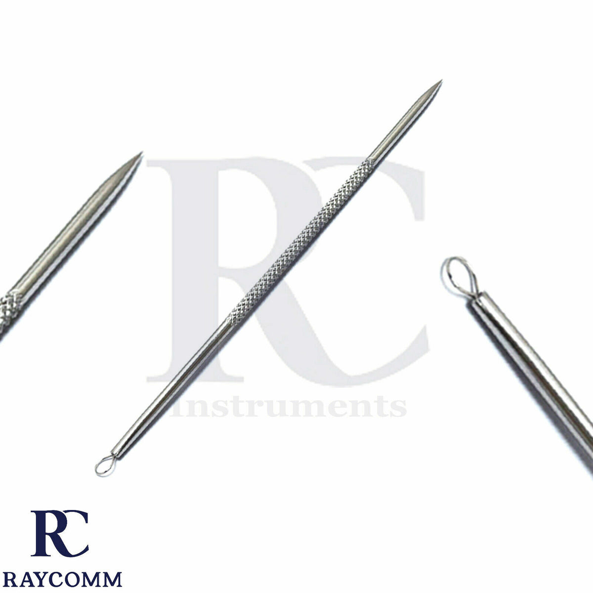 Blackhead and Acne Pimple Extractor Kit Set of 6 - Skin Care Tools for Facial Clearing