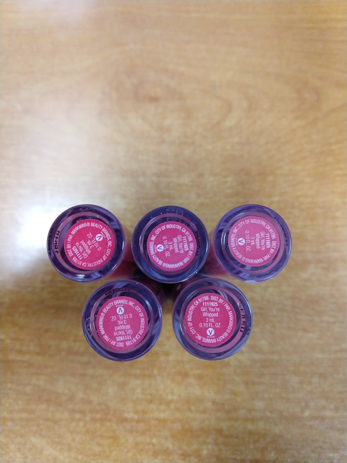 Lip Makeup Set - 5 Pack Cloud Pout Lip Cream - Choose Shade & Quantity