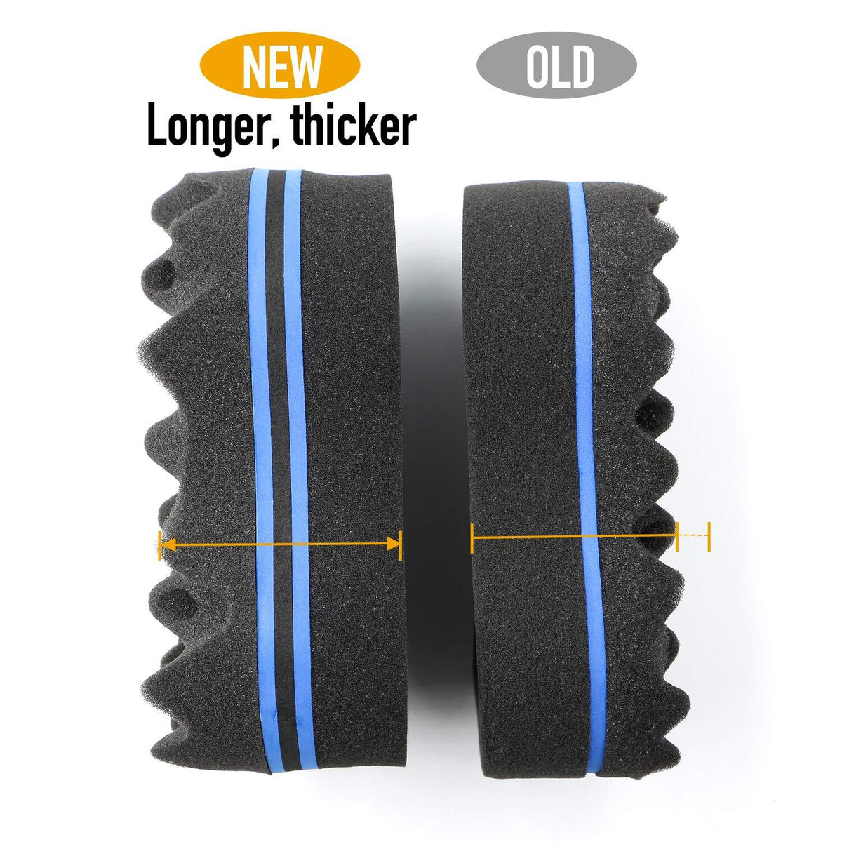 2PCS Hair Sponge Barber Twist Curl Brush Dreads Locking Afro Coil Comb