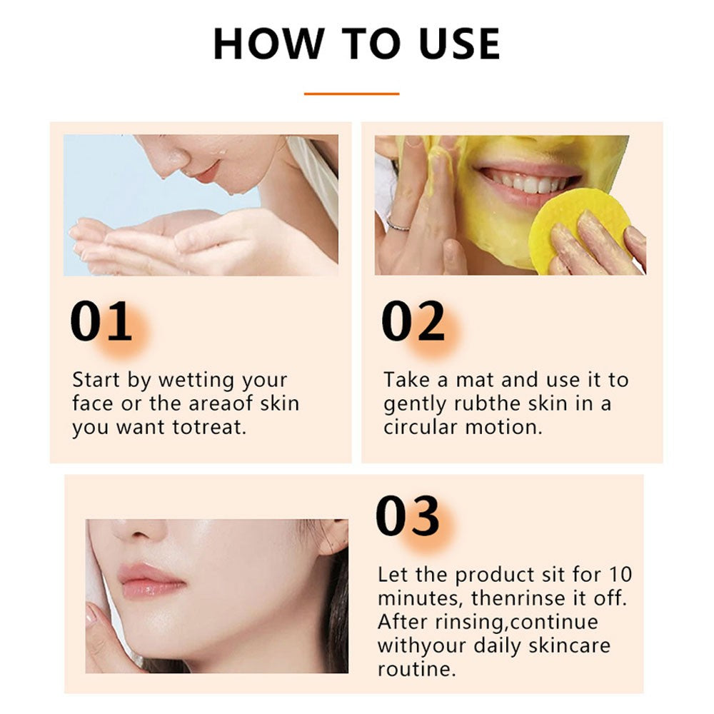 Turmeric Kojic Acid Cleansing Pads for Brightening & Exfoliating - Sensitive Skin Friendly