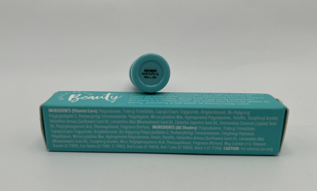 Beach Balm Lip Color - Hydrating Mauve Shade, Full Size, New