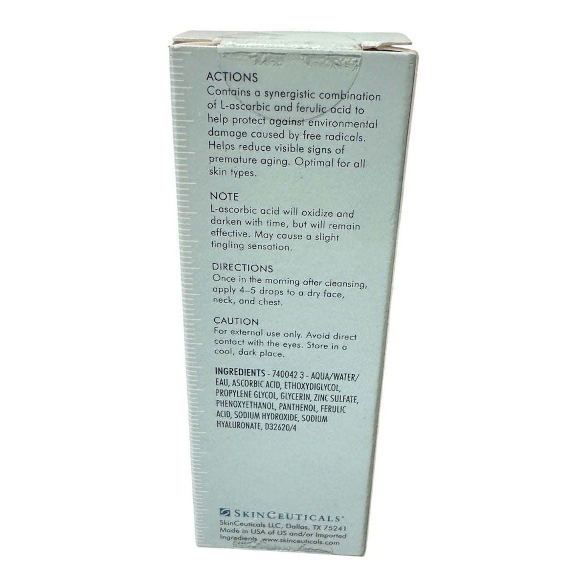SkinCeuticals Prevent Serum 15 Anti-Aging Face Treatment 1 Oz