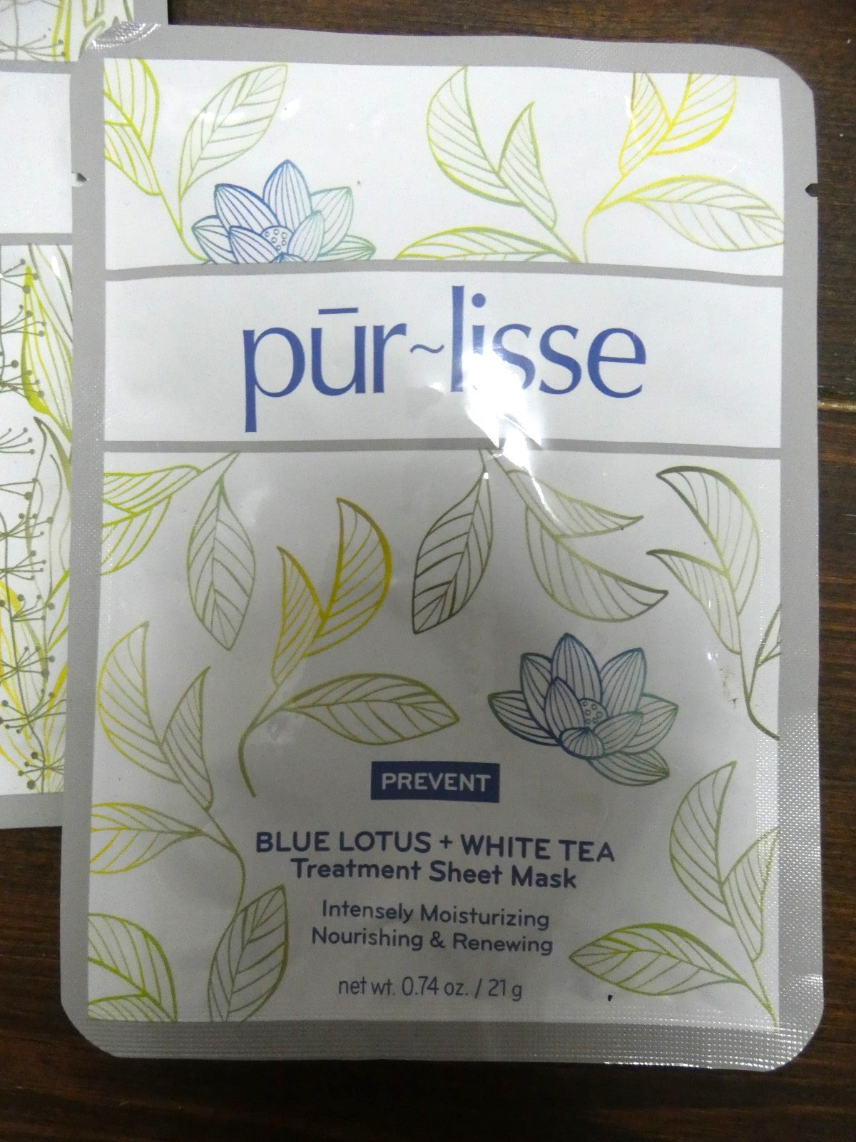 Blue Lotus + White Tea Sheet Face Masks Set of 2