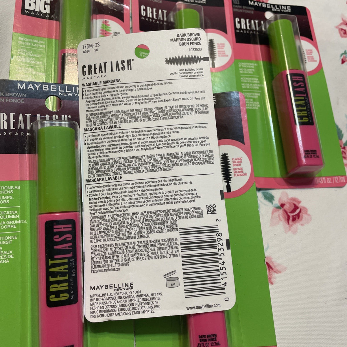 Maybelline Great Lash Washable Mascara #103 Dark Brown - Retired Shade NIP