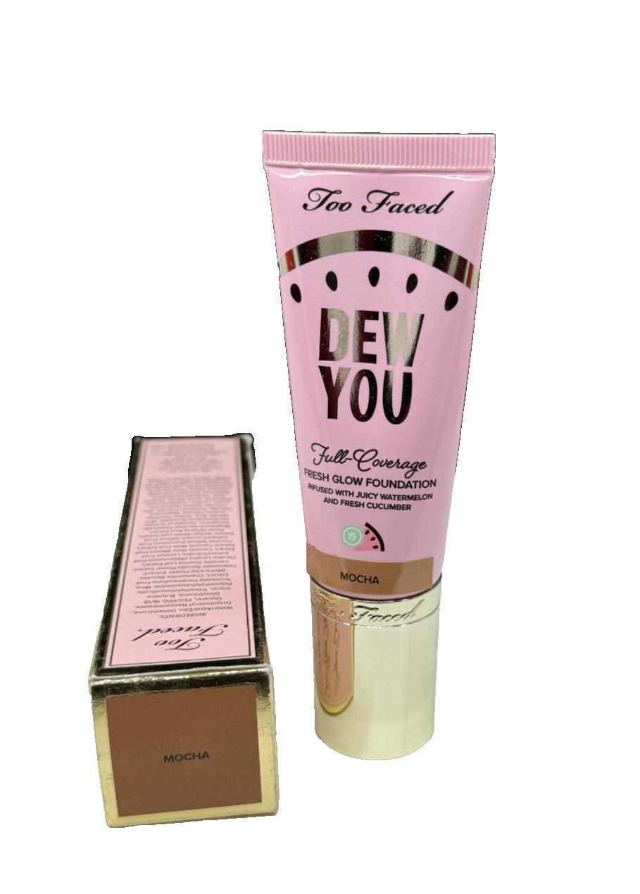 Too Faced Tuti Frutti Full-Coverage Fresh Glow Foundation Mocha 1.35oz