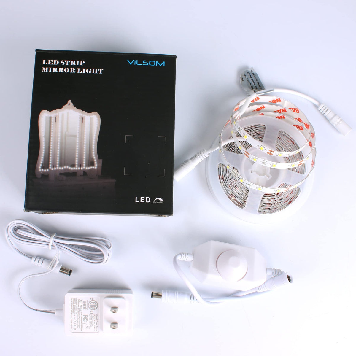 13Ft LED Mirror Strip Lights for Vanity Makeup & Bathroom Mirror