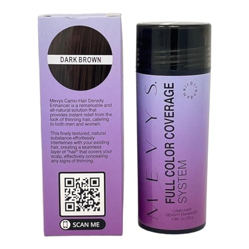 Hair Building Fibers Camo Density Enhancer – Dark Brown, 0.88 oz