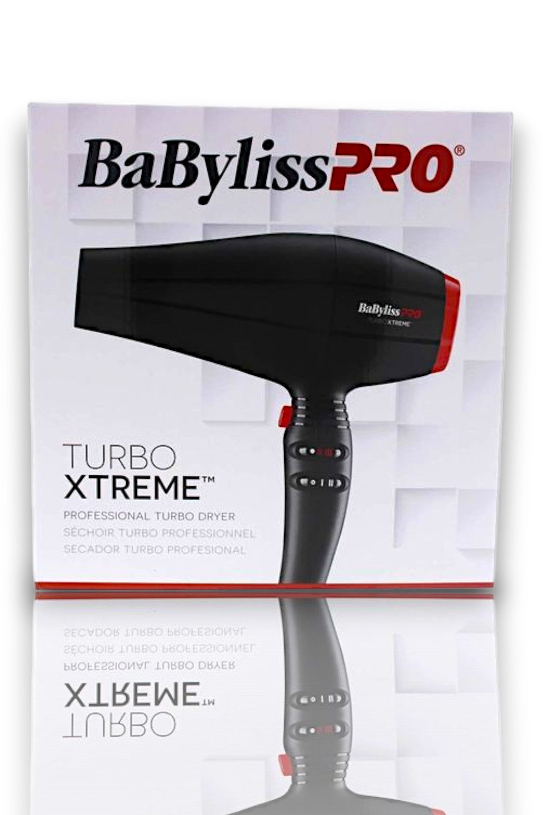 BaByliss PRO Turbo Xtreme Professional Hair Dryer with 6 Heat & Speed Settings