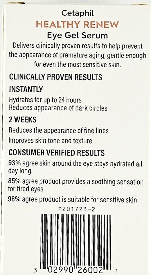 Cetaphil Eye Gel Serum for Brightening and Hydration - 0.5 oz