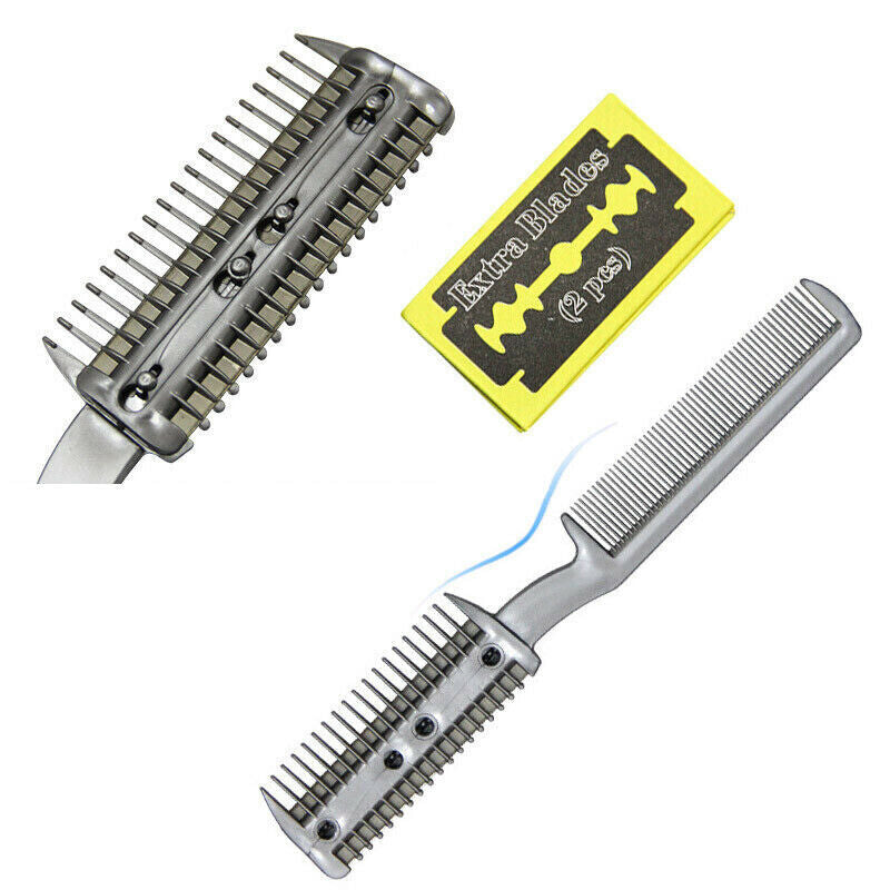 Pet Grooming Razor Comb for Dog and Cat Hair Cutting and Thinning - 2 Pack