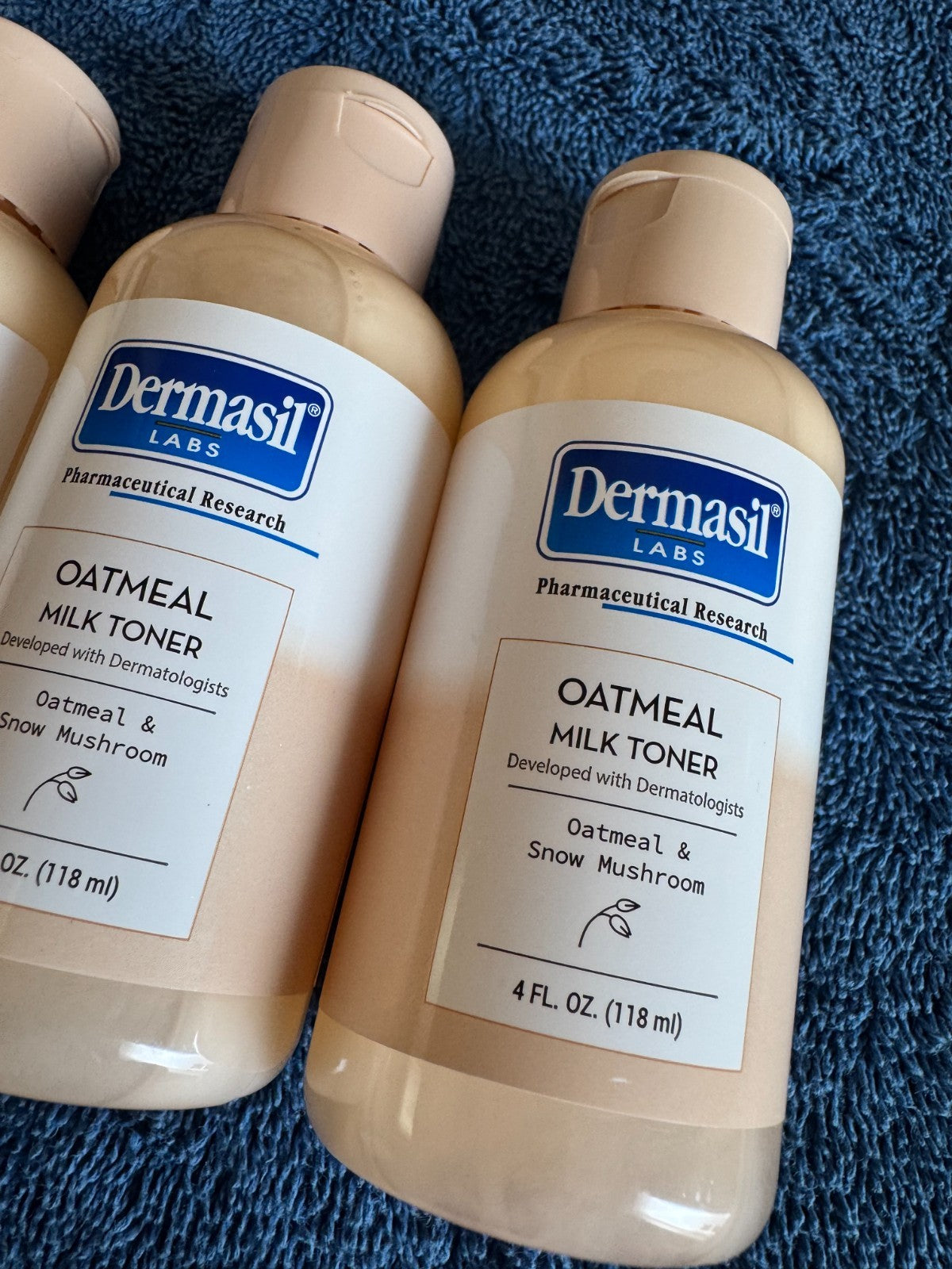 Hydrating Oatmeal & Snow Mushroom Toner - Set of 3 - Gentle Skin Care