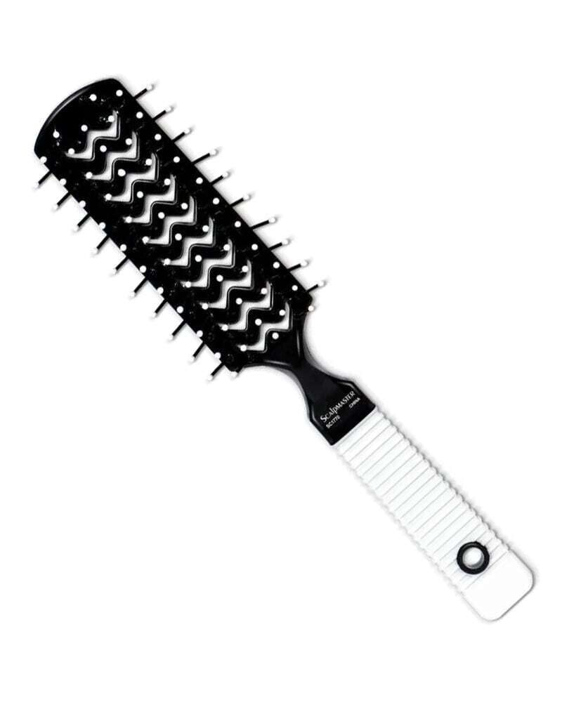 Vent Brush with Rubber Grip Handle - Scalpmaster 7 Row Hair Styling Tool