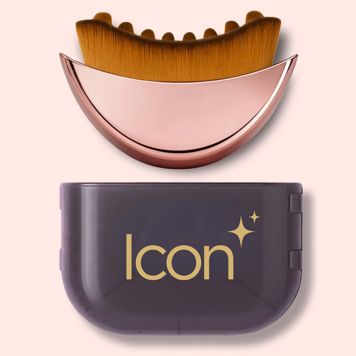 Lymphatic Face Brush for Puffiness Reduction - Rose Gold