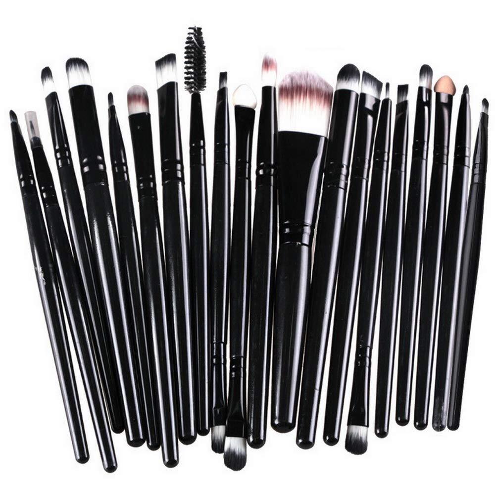 Professional Makeup Brushes Set with Case - 20 Pcs for Foundation, Blush, Concealer & Eyeshadow