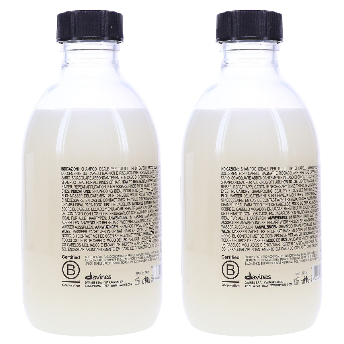 Davines OI Shampoo 9.47 oz Pack of 2 - Nourishing Hair Care for All Hair Types