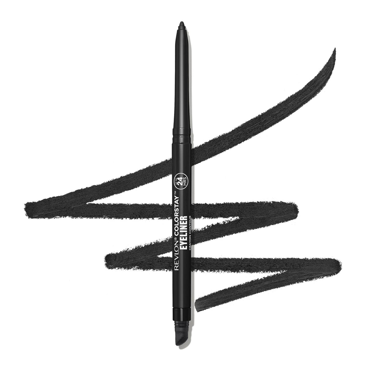 Waterproof Eyeliner Pencil, Long-Lasting Black Makeup Tool - 0.01 Oz