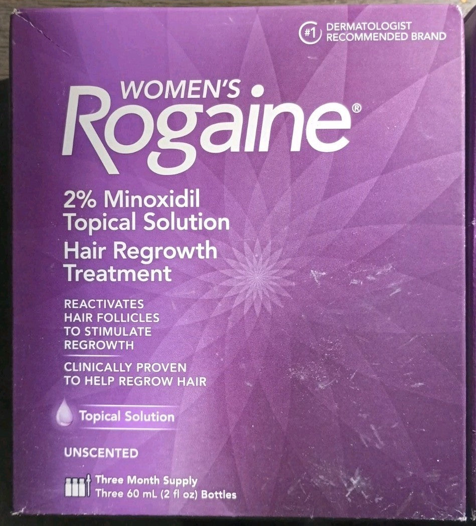 Women's Rogaine 2% Minoxidil Hair Regrowth Solution - 6 Month Supply