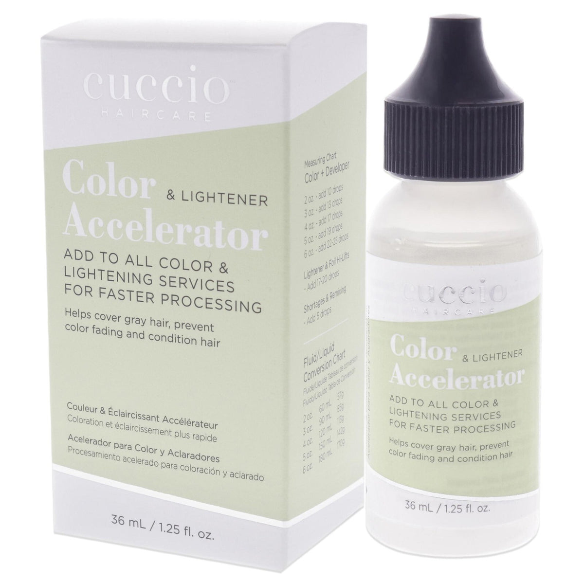 Hair Color and Lightener Accelerator by Cuccio 1.25 oz - Faster Processing, Gray Coverage, Long-Lasting Color
