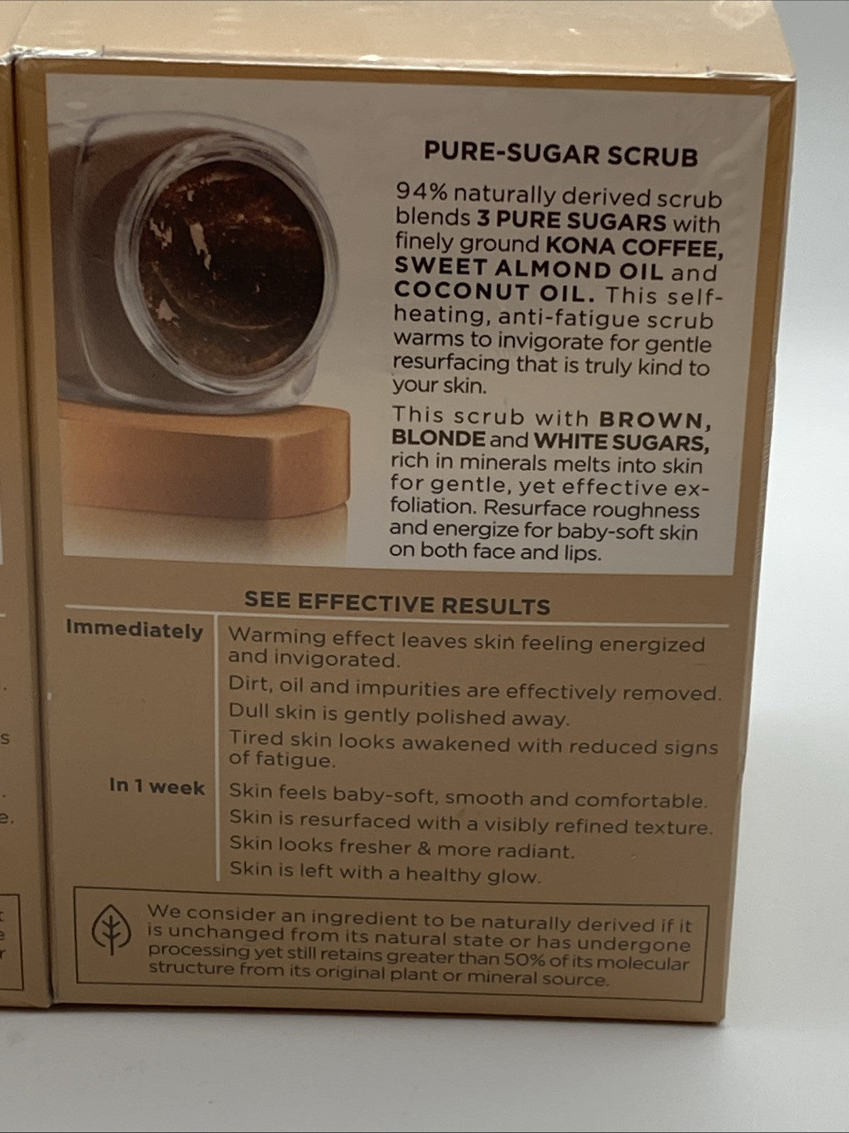 L'Oréal Paris Pure Sugar Face & Lip Exfoliating Scrub 1.7 oz - Deep Cleansing