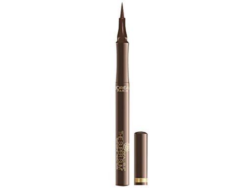 Long-Lasting Liquid Eyeliner with Ultra-Fine Felt Tip - Brown, 0.03 fl oz