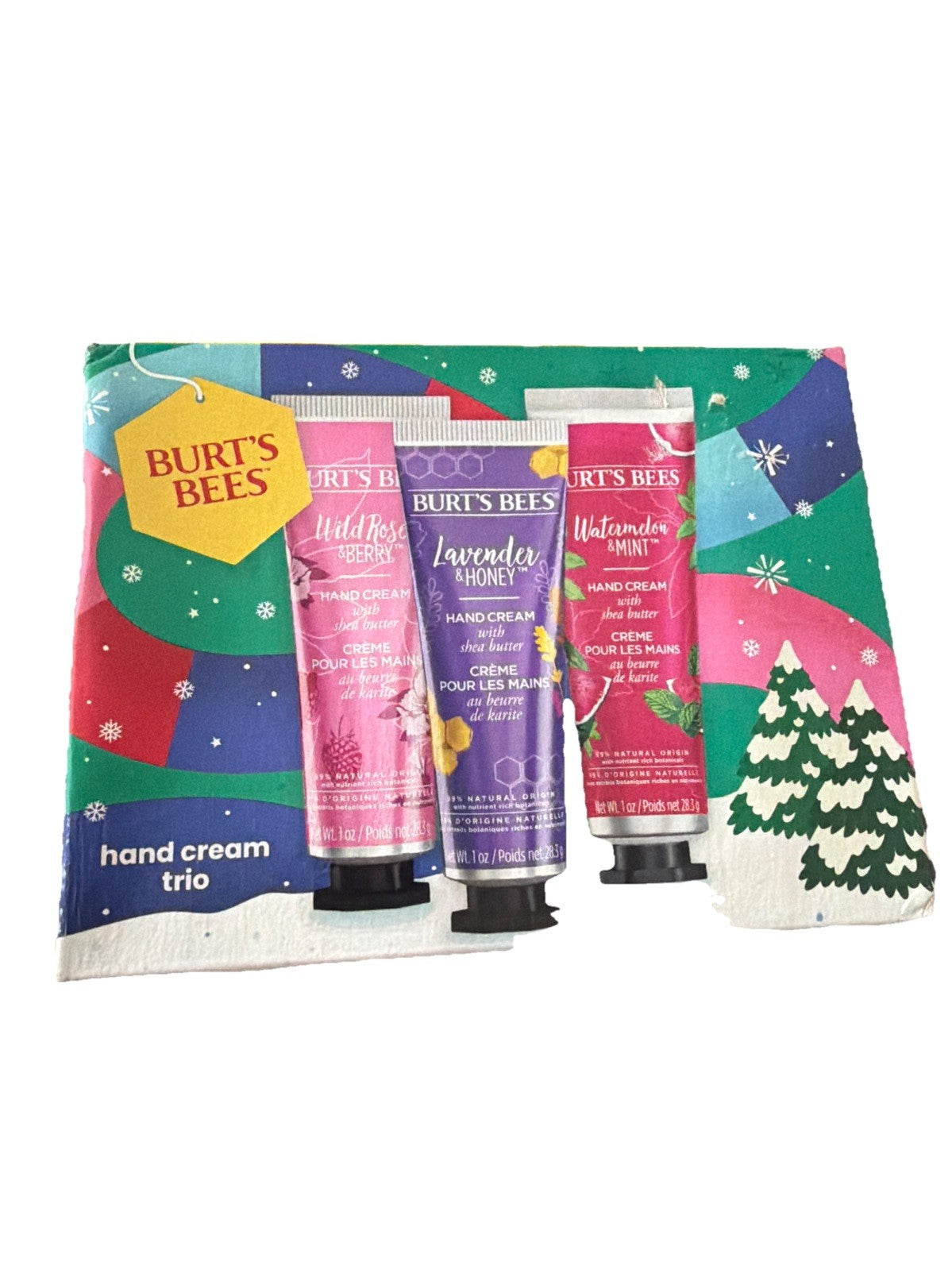 Burt’s Bees Hand Cream Gift Set - 3 Pack Holiday Scents, 1oz Each