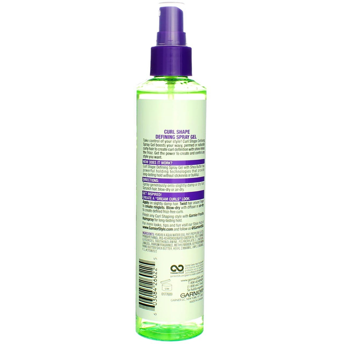 Curl Defining Hair Spray Gel with Shea Butter for Curly Hair - 8.5 fl oz