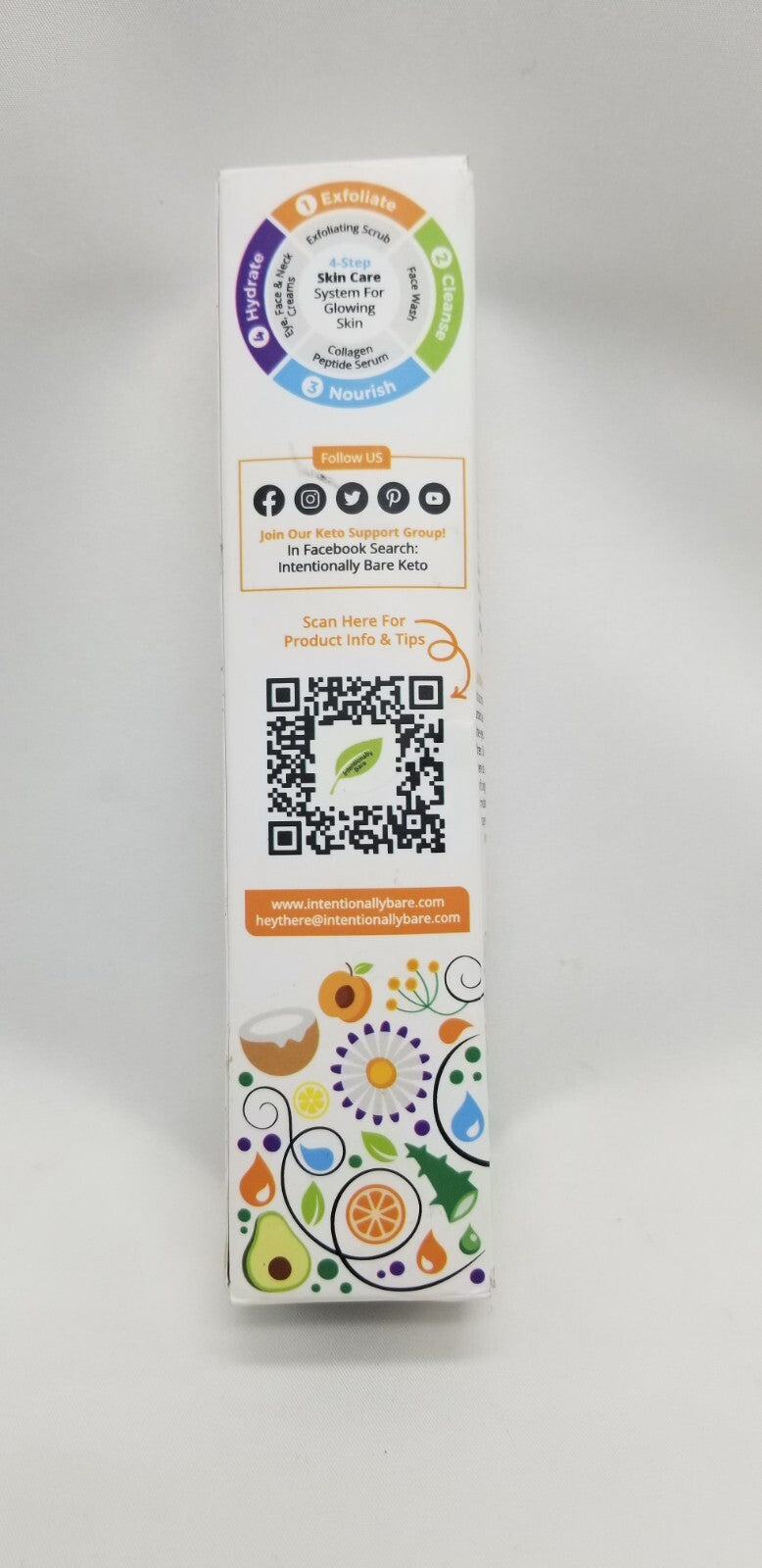 Intentionally Bare Exfoliating Face Scrub with MCT Oil (3.4 oz)