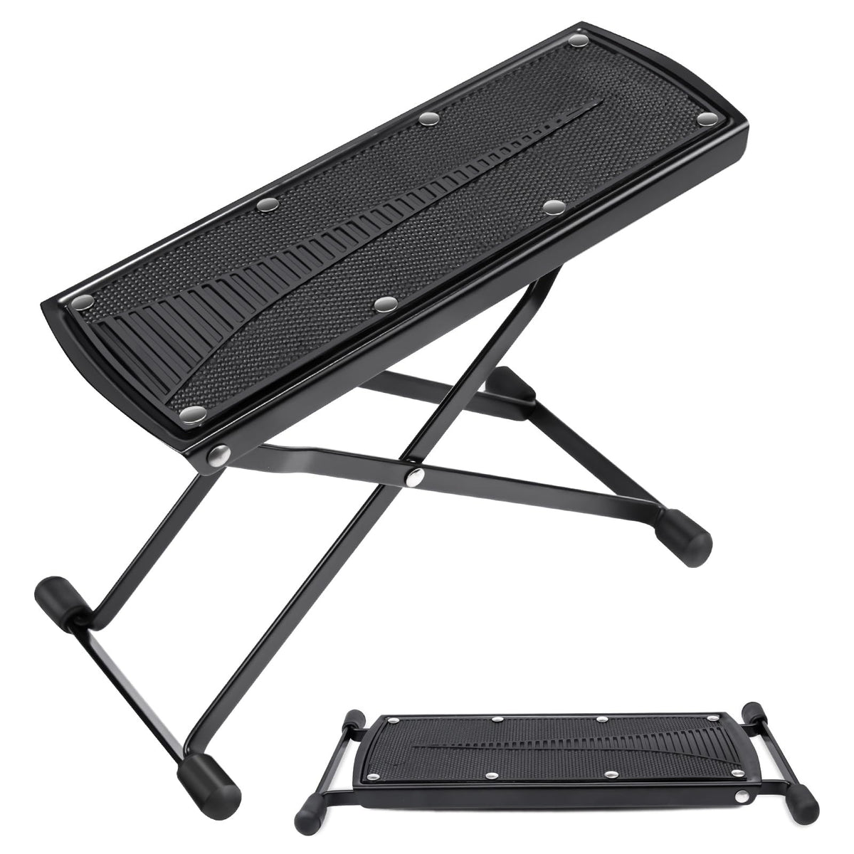 Adjustable Pedicure Foot Rest - Foldable Foot Stand with 6 Heights, Non-Slip & Stable