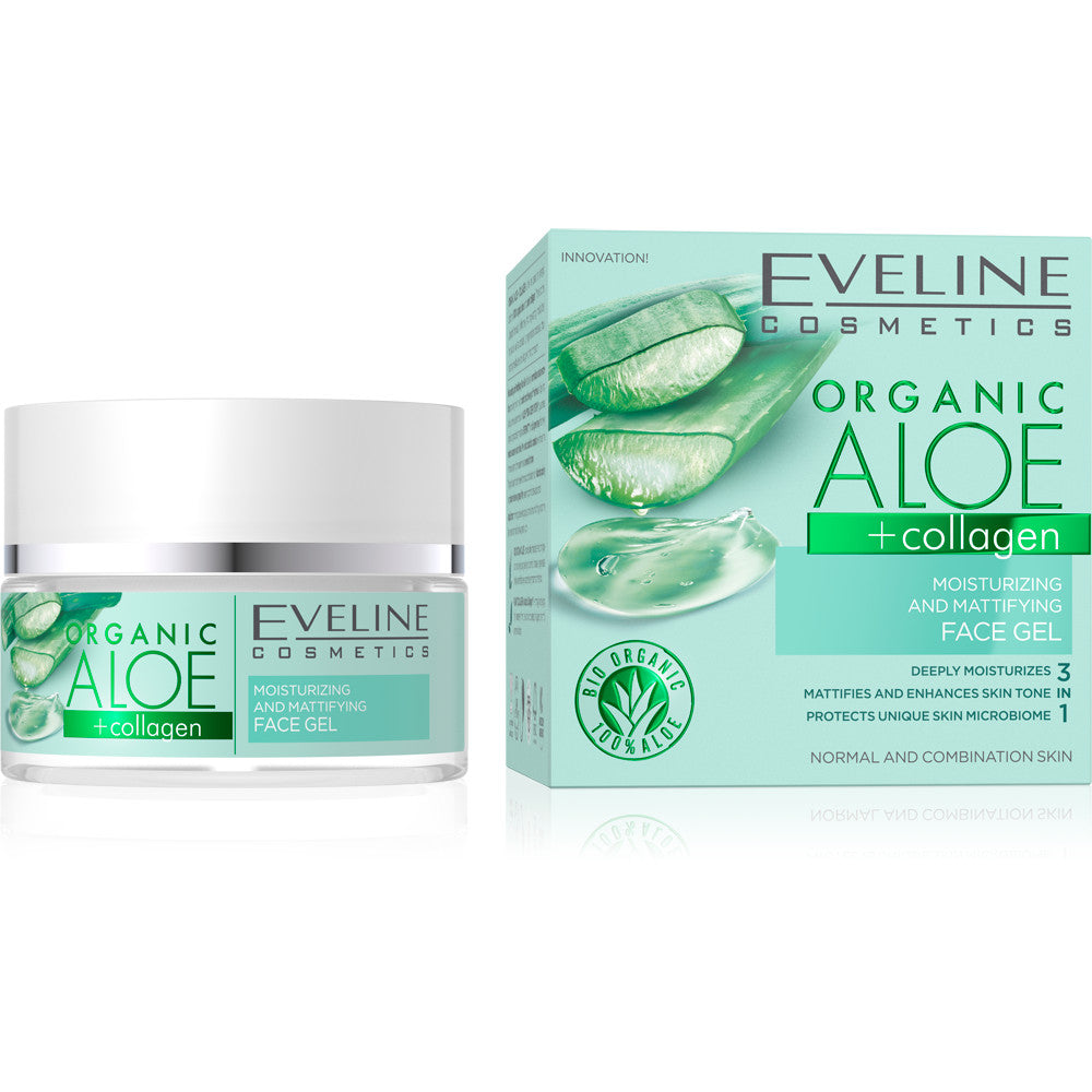 Eveline Cosmetics Organic Aloe + Collagen Moisturizing & Matting Face