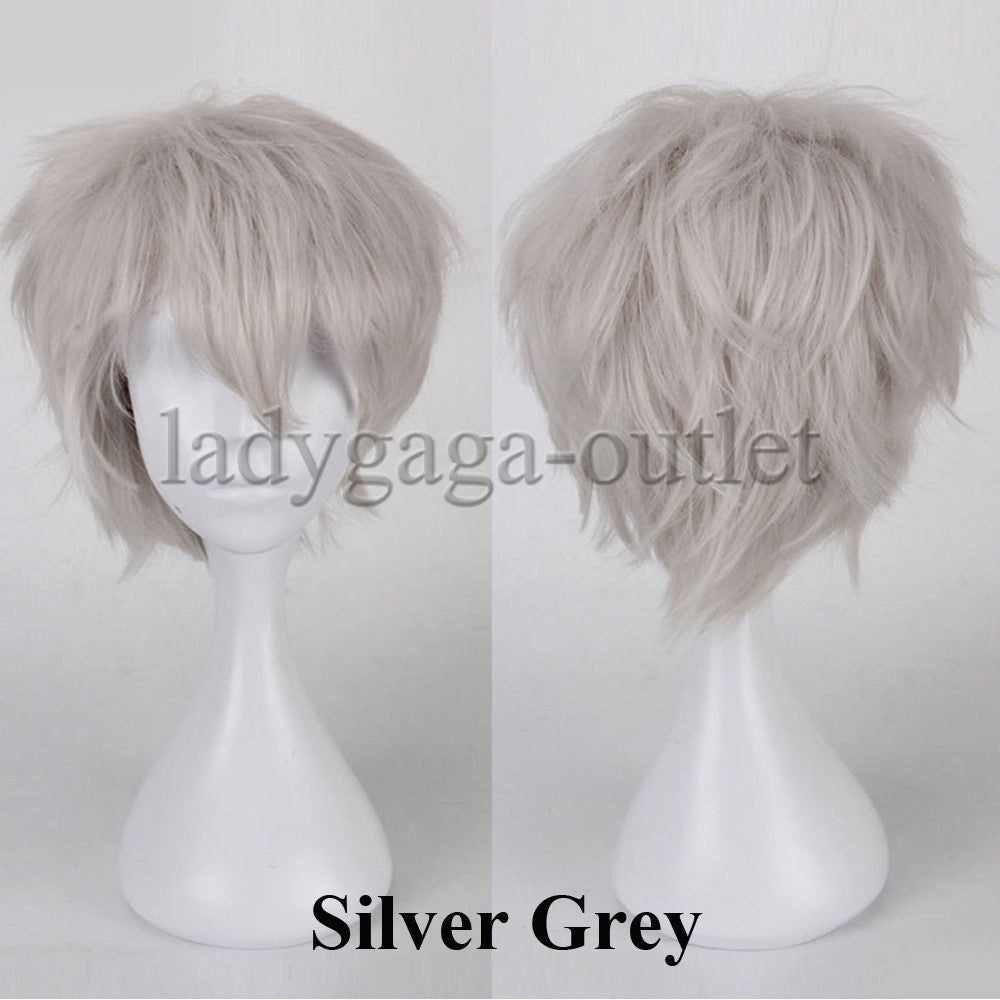 Unisex Short Pixie Wig for Cosplay and Costume Parties - Synthetic Hair