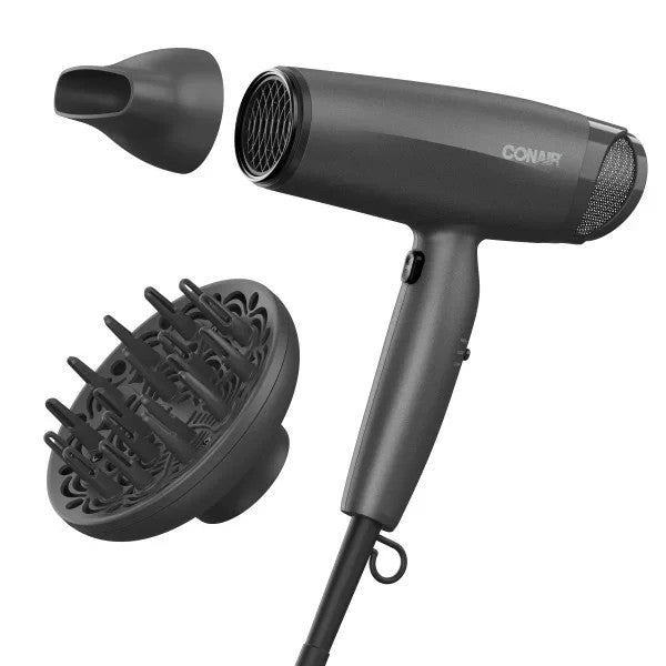 Conair Radiance Boost Hair Dryer with Nano-Quartz Technology, Diffuser & Concentrator