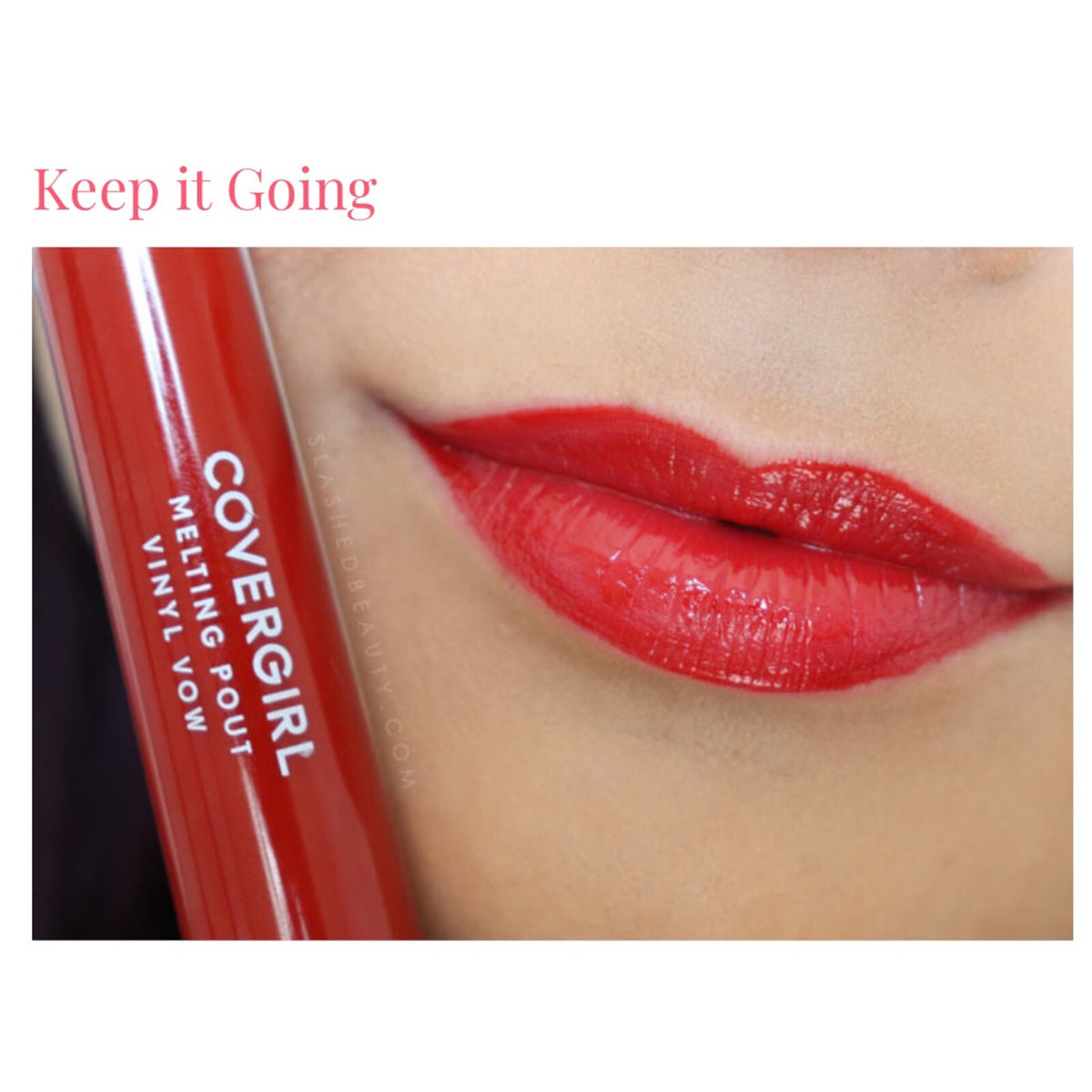 Liquid Lipstick Set - Hydrating Vinyl Finish for Full Coverage in 225 Keep It Going Red