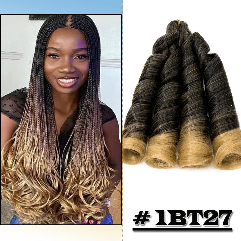 Curly Braiding Hair 24" Wave French Curls Synthetic Extensions