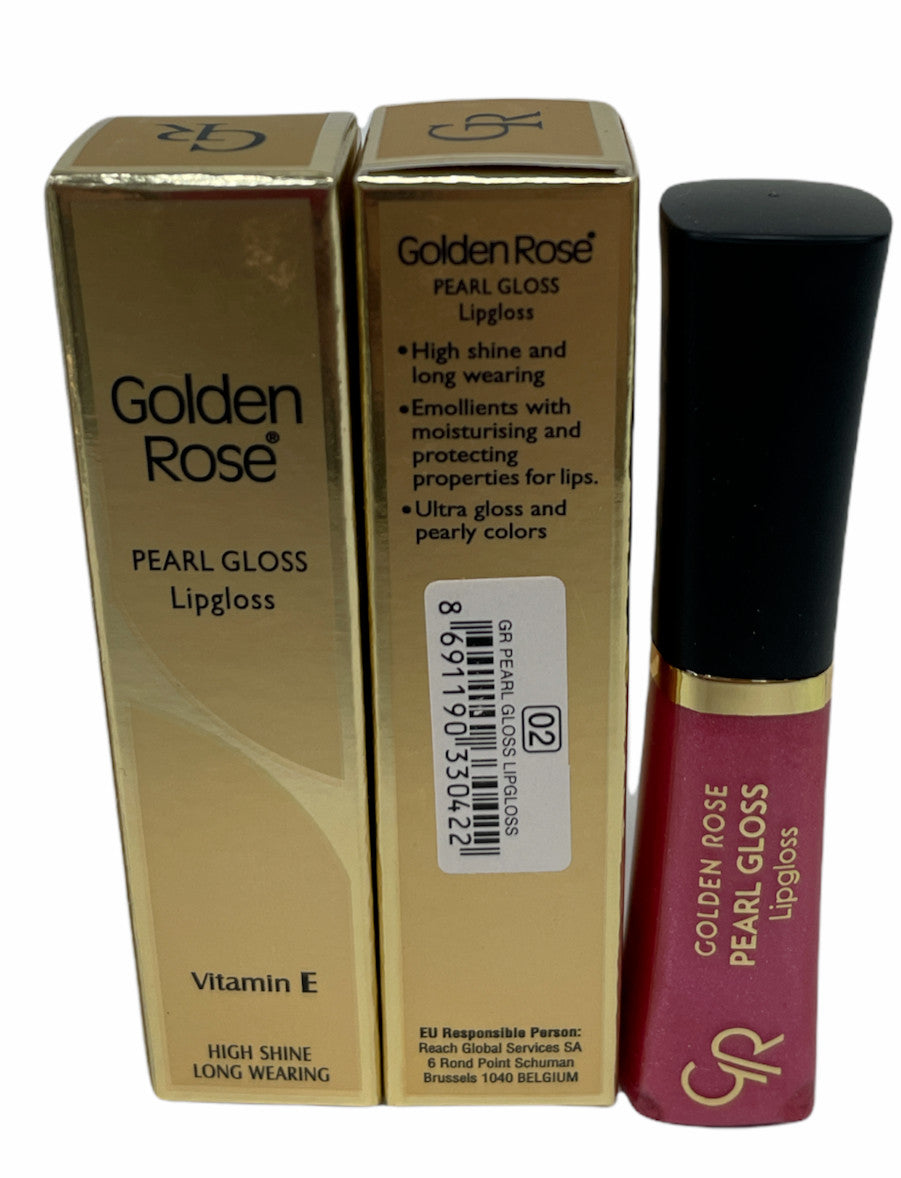 Pearl Gloss Lipgloss with Vitamin E – 8mL, Lot of 2 You Pick! (Golden Rose)