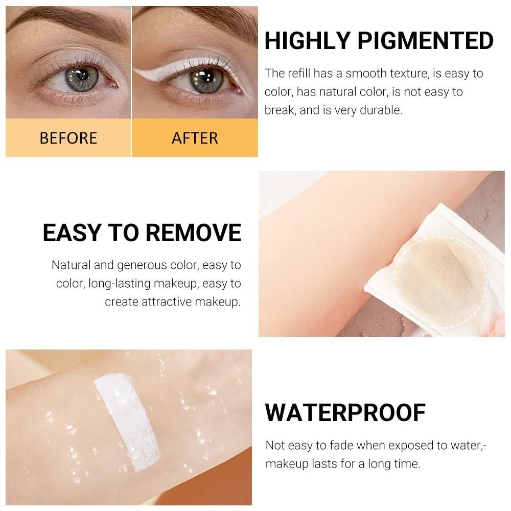 Waterproof Eyeliner & Eyebrow Pencil Set - Multi-Use Cream Pens for Women