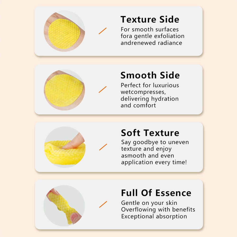 Turmeric Kojic Acid Cleansing Pads for Brightening & Exfoliating - Sensitive Skin Friendly