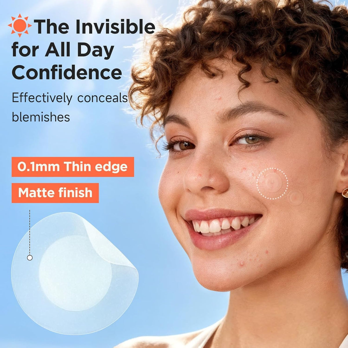 Invisible Hydrocolloid Acne Patches 330 Count - Discreet Spot Treatment