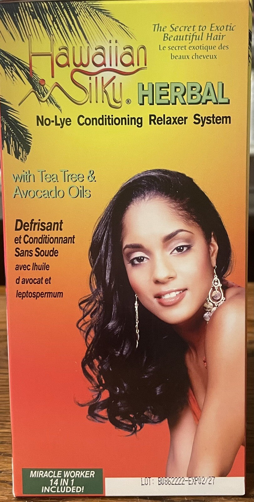 Herbal No-Lye Relaxer Kit - Hair Permanent Treatment (2 Pack)