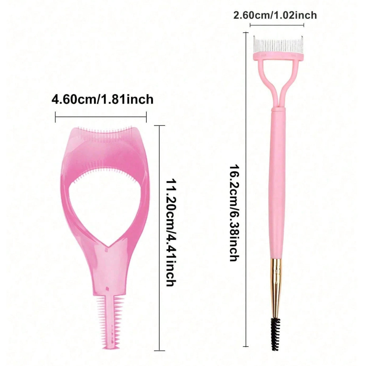 Mascara Shield & Lash Comb Set - Eyelash Application & Makeup Tools