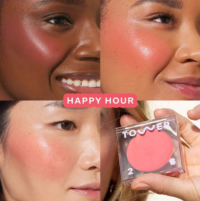 Dewy Lip and Cheek Blush Set - 10 Shades, Vegan & Cruelty-Free