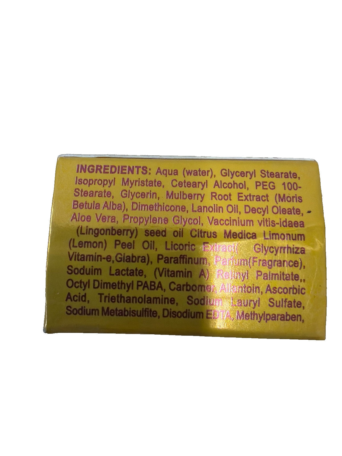 Lemon Glow Lightening Cream - Brightening and Blemish Reduction, 1.7 OZ