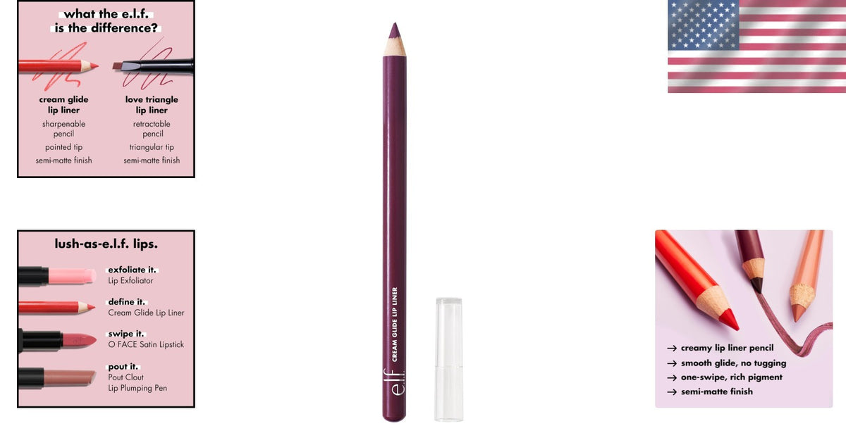 Cream Glide Lip Liner in Plum & Get It - Ultra-Pigmented Semi-Matte
