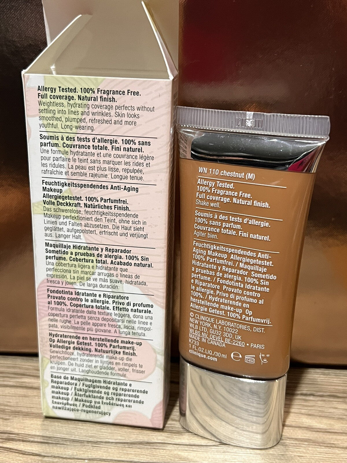 Clinique Even Better Refresh Hydrating Face Makeup Chestnut 1oz