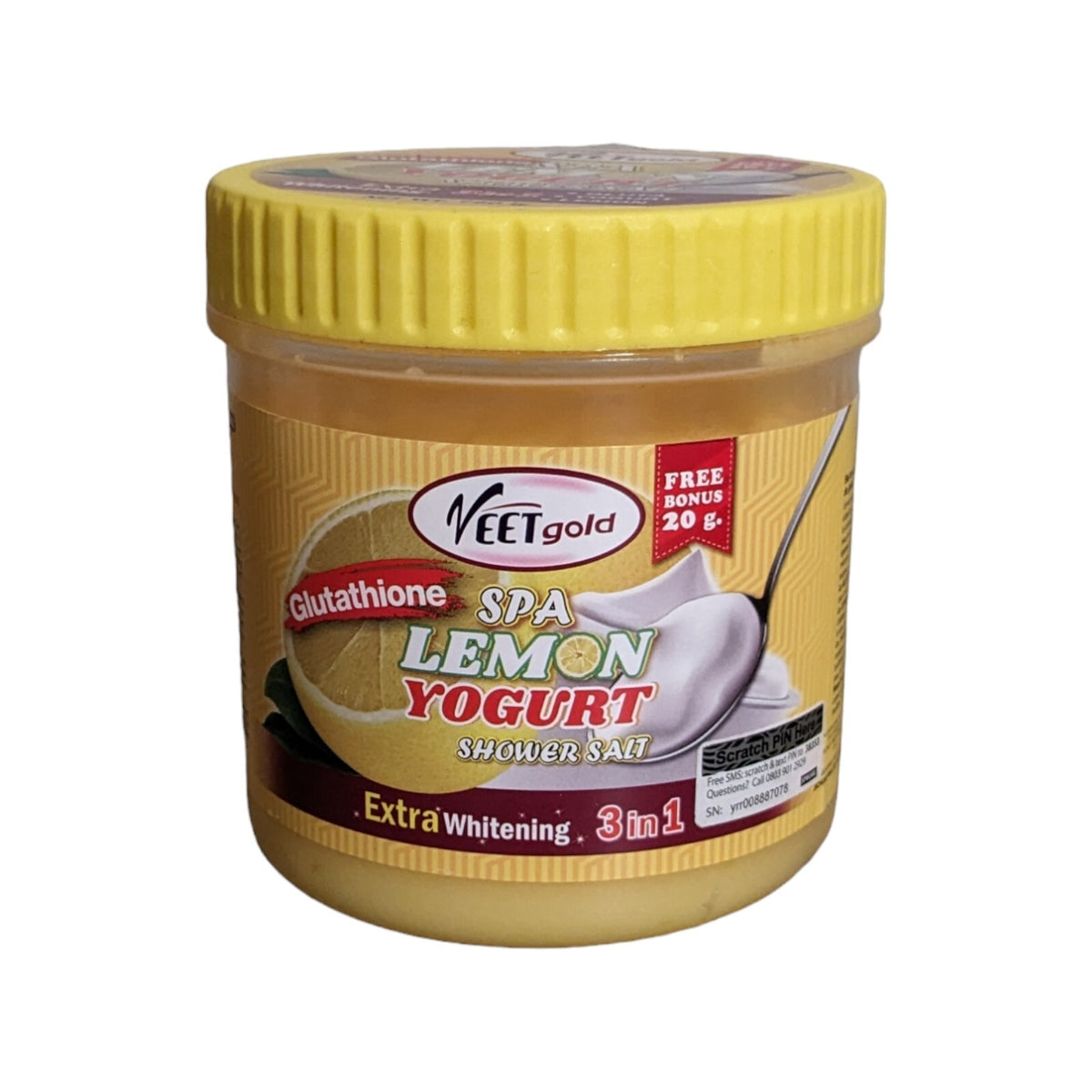 Veet Gold Glutathione Lemon Yoghurt Spa Shower Salt 720g Sales!!!