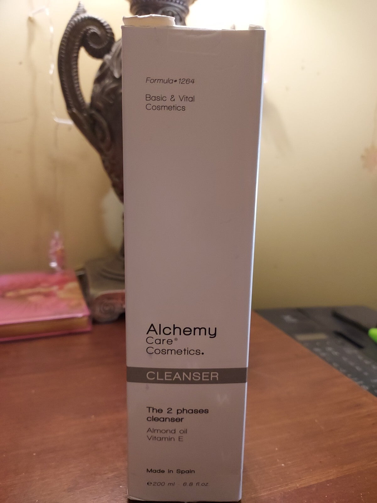 Facial Cleanser with Almond Oil & Vitamin E - 6.8 Fl Oz - Two-Phase Makeup Remover