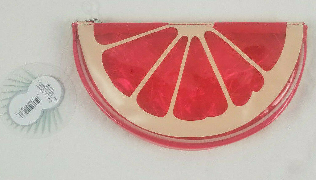 Clear Makeup Pouch Bag for Cosmetics - Summer Fruit Collection, Multiple Colors