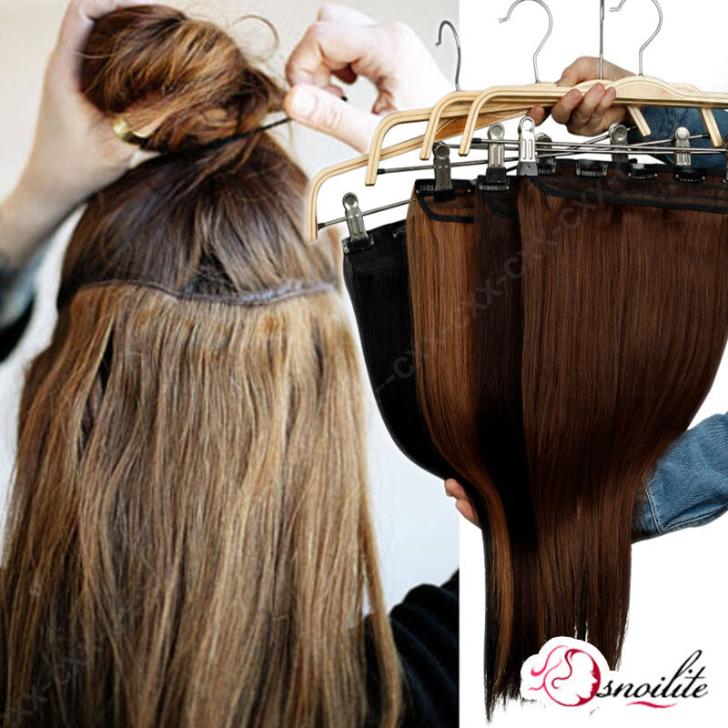 Remy Human Hair Extensions Clip-In Full Head Set - 100% Real Hair