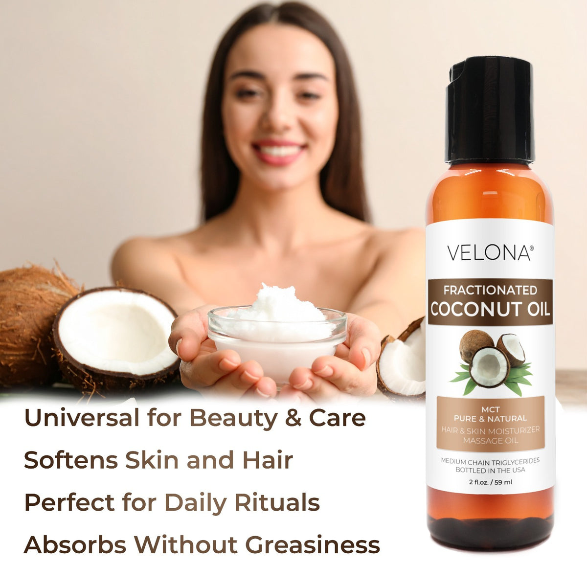 Fractionated Coconut Oil - 2 fl oz Carrier Oil