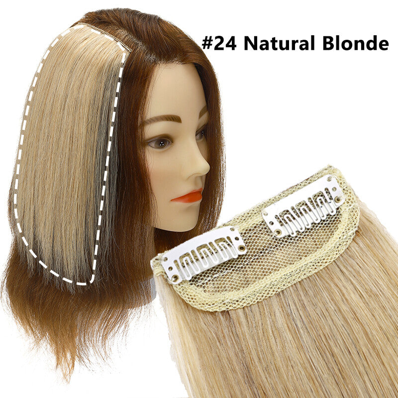 Mini Clip-In Remy Human Hair Extensions, Short Hair Piece, Easy Application